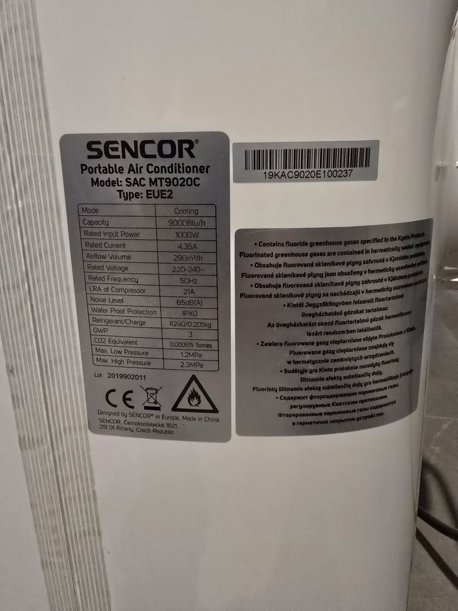 Klimatyzator Sencor SAC MT9020C