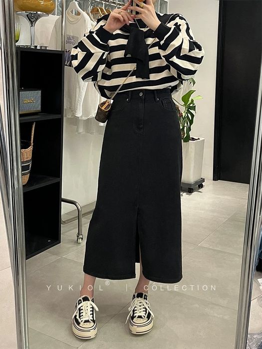 Жіночі  Спідниця-розріз Спідниця-пачка