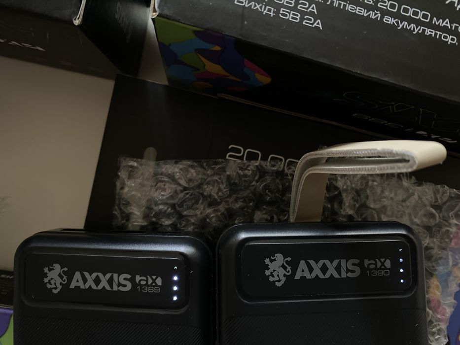 УМБ Павербанк Axxis 20000 та 30000 mAh Power bank powerbank