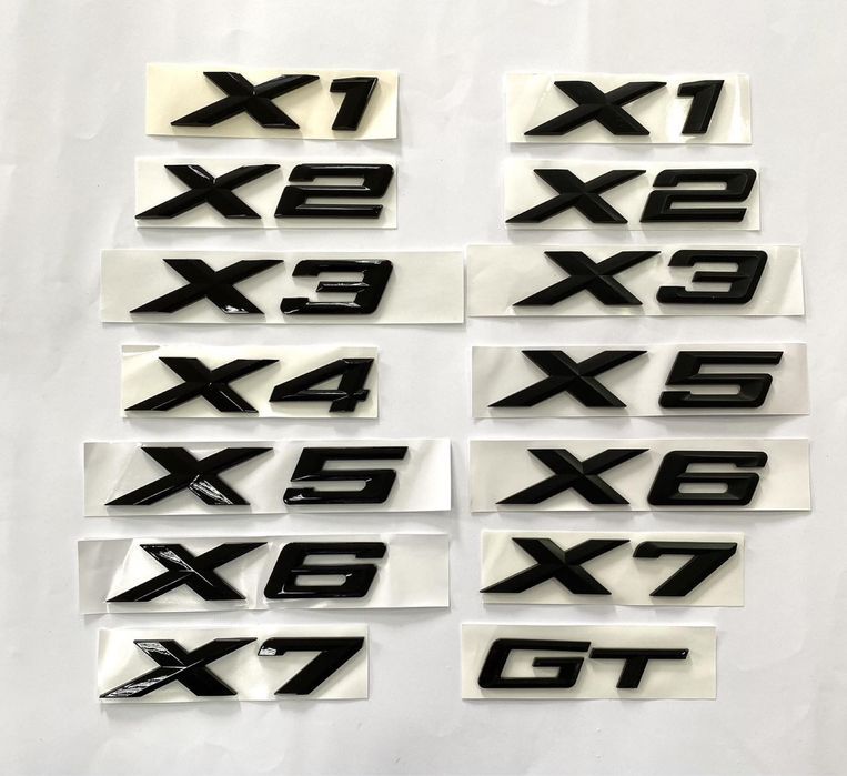 Емблема шильдик BMW X1 X2 X3 X4 X5 X6 X7 GT F G серія