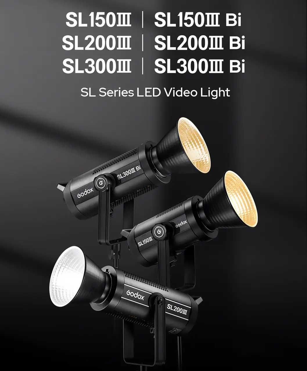 Відеосвітло Godox SL300IIIBI Bi-Color LED Monolight (SL300IIIBI)