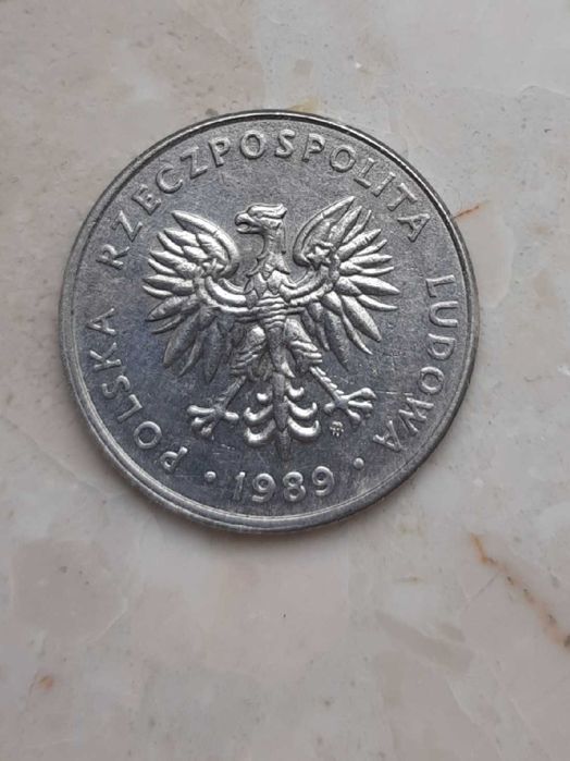 Moneta 20 zl PRL 1989 roku