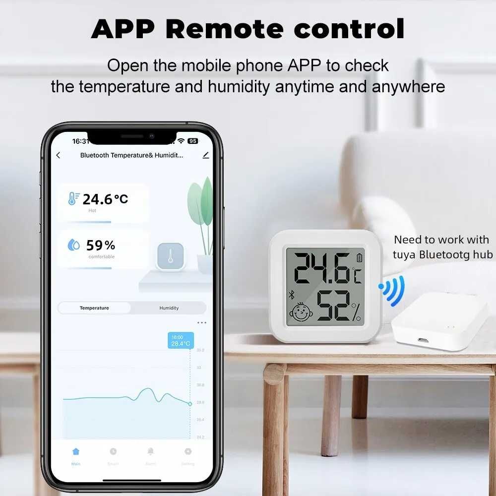Czujnik temperatury Bluetooth Tuya Smart THB-01