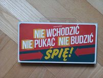 Tabliczka do pokoju *Nie wchodzić Nie pukać Nie budzić  ŚPIĘ * nowa