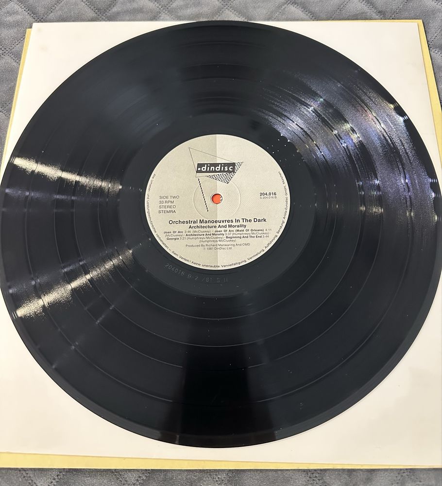 OMD Architecture & Morality LP 1Press Germany NM