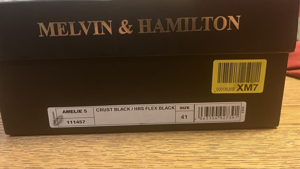 Botki r41 nowe nieużywane Melvin&Hamilton Amelie 5