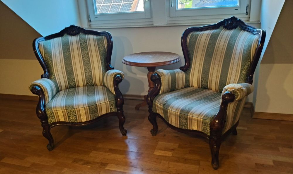 Fotele i stolik styl Ludwik