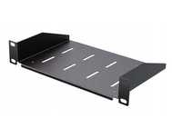 Półka do szaf serwerowych RACK Eco stała 1U 10" 150 mm czarna Stalflex