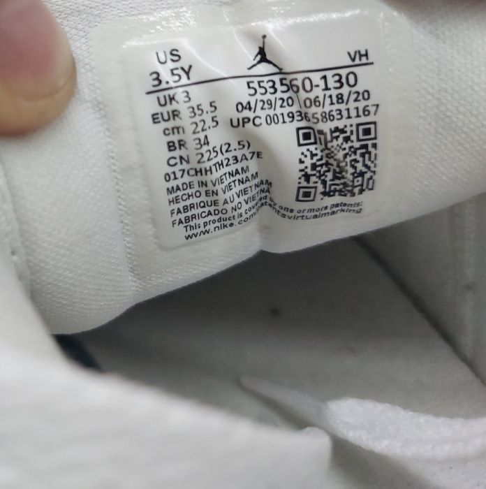 Жіночі кросівки Nike AIR JORDAN 1 розмір 36 устілка 220 мм