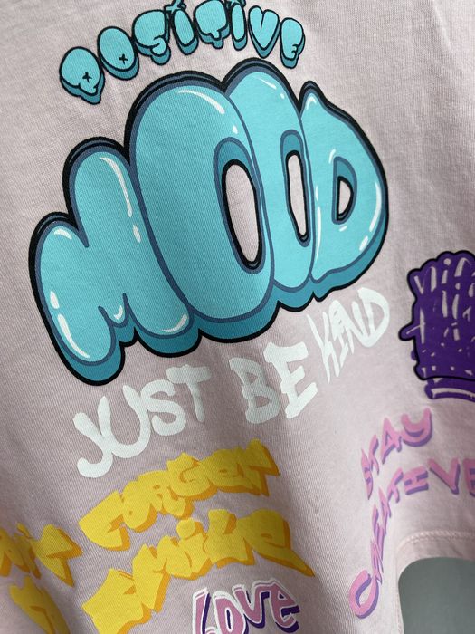 Футболка вкорочена на дівчинку 116-122