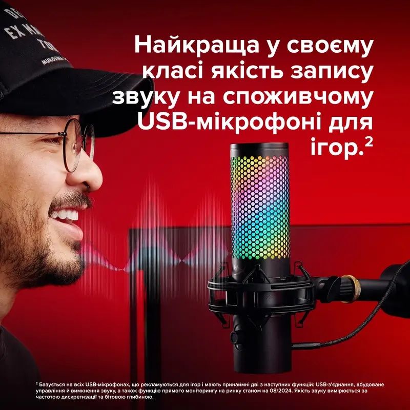 Микрофон HyperX QuadCast 2 S Black