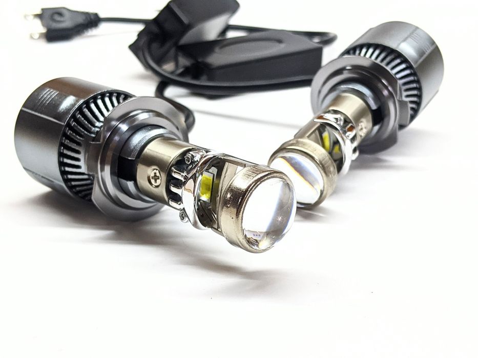 Світлодіодні лед лампи led лінзи H7 H11 H8 H9 12-24V 80W 12000Lm