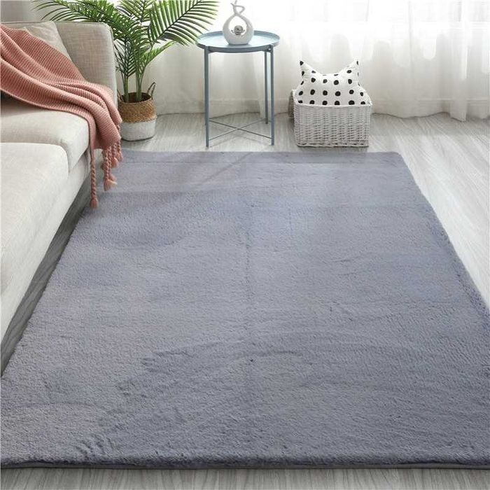 NOWY Pluszowy Dywan Rabbit Puszysty Mięki 120x160 Futrzany