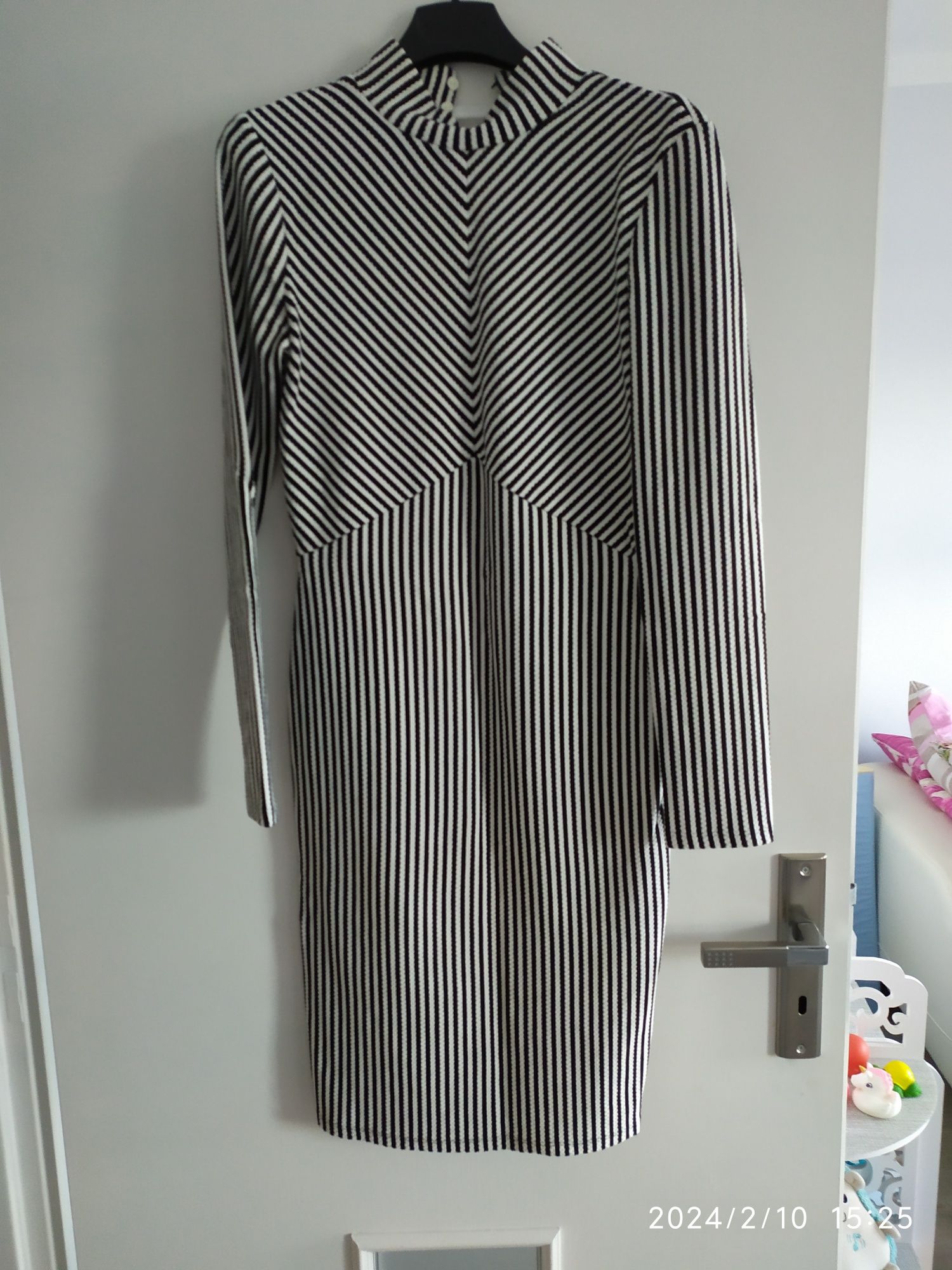 Sukienka w paski H&M MIDI 36