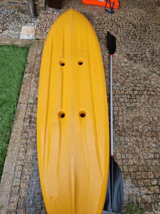 Caiaque + Pagaia + Colete — Pronto para usar!