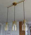 Lampa wisząca 3 punktowa złota GoodHome Saiphi Castorama