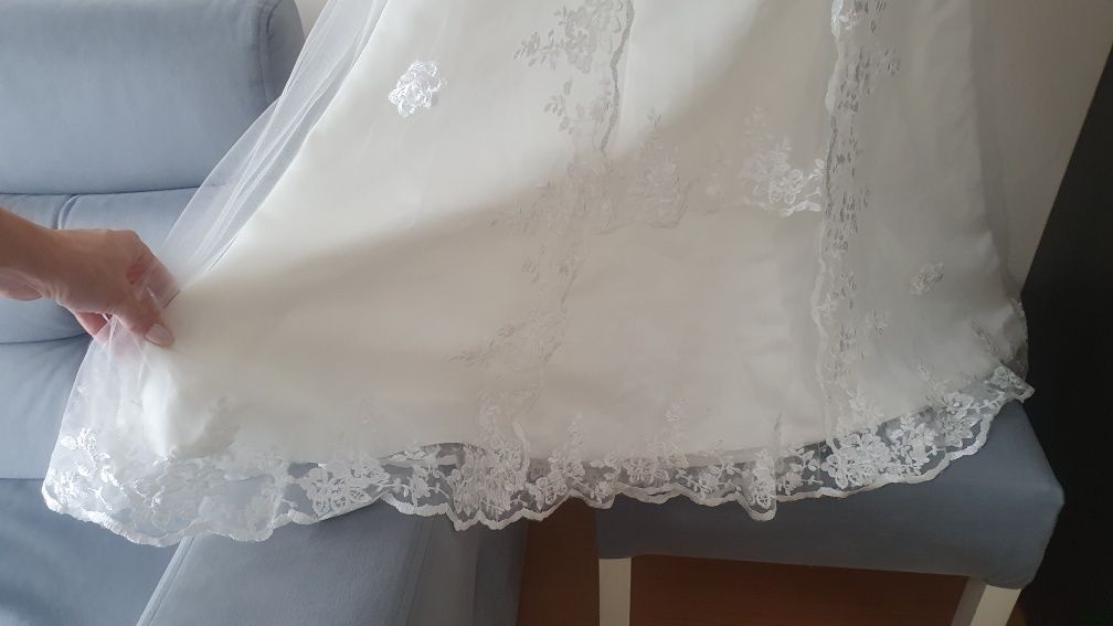 Suknia ślubna sukienka wesele jjshouse rlh1021 ivory 36 nowa