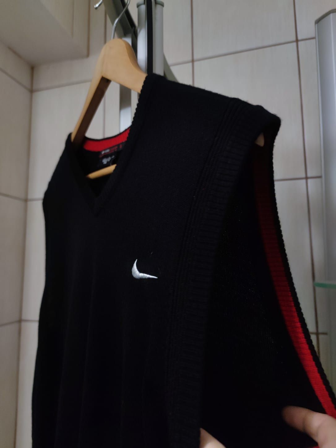 bezrękawnik bawełniany bawełna Nike XL classic sport retro drip sweter