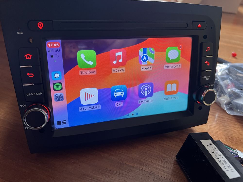 Radio android fiat doblo Carplay android auto Novo