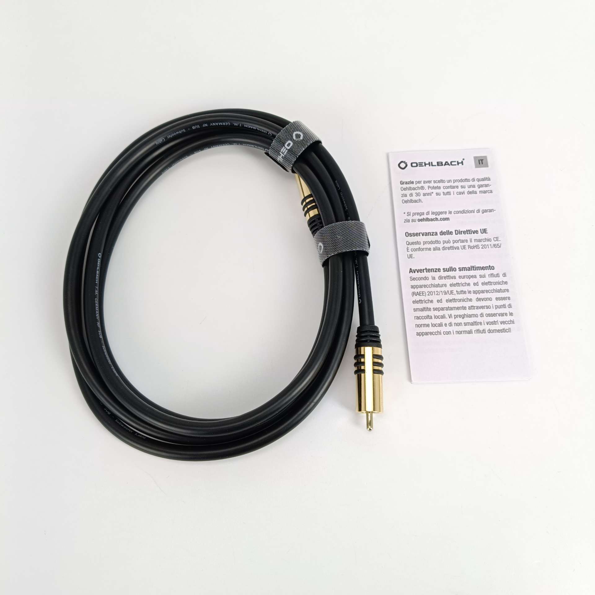 Kabel do subwooferów Oehlbach D1C21532 standardowy (RCA - RCA) 2 m