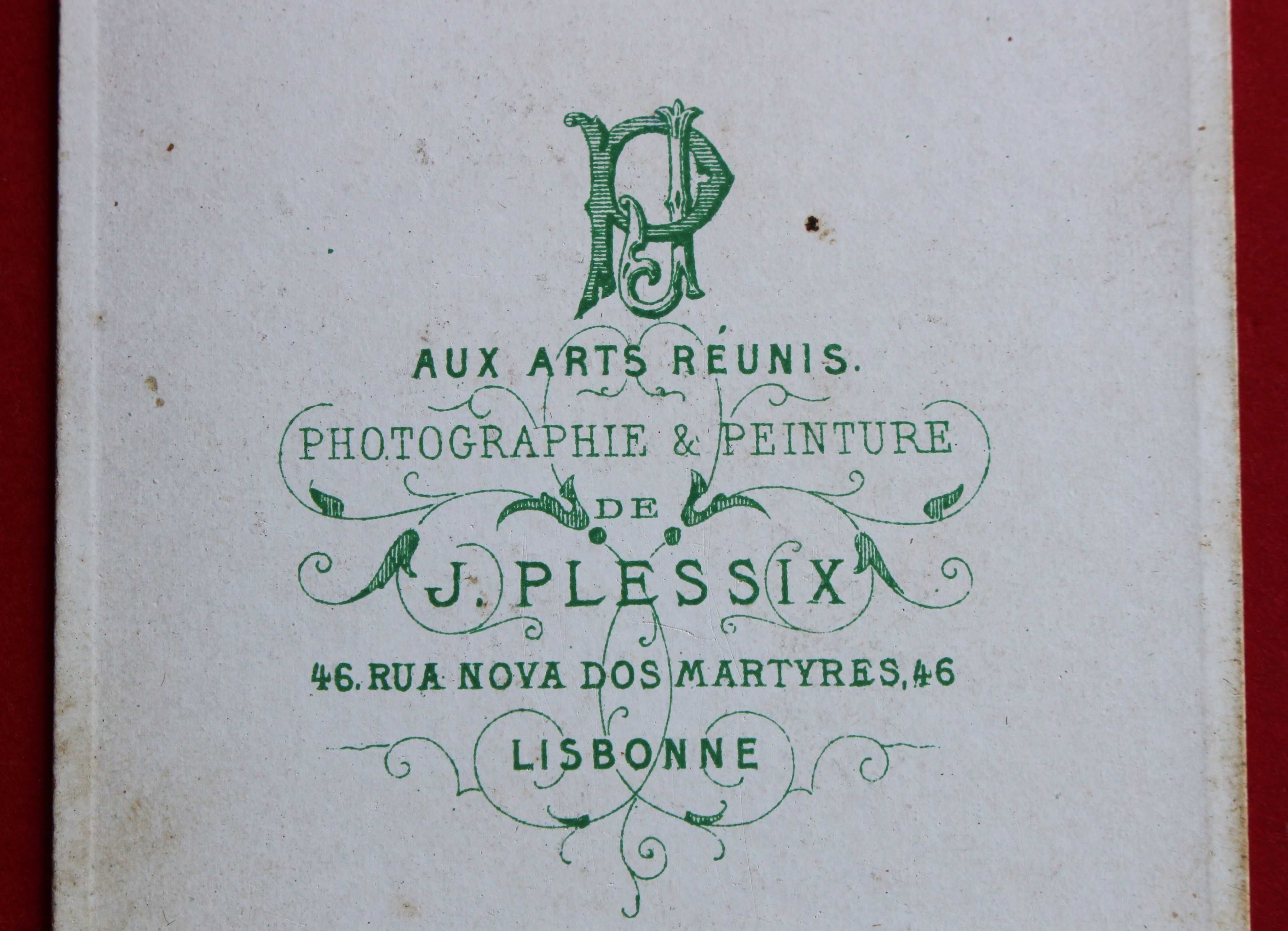 CDV de  J. Plessix Rua Nova dos Mártires Lisbonne