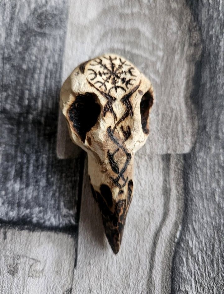 Naszyjnik wisiorek słowiański drewniany amulet talizman prezent eko XL