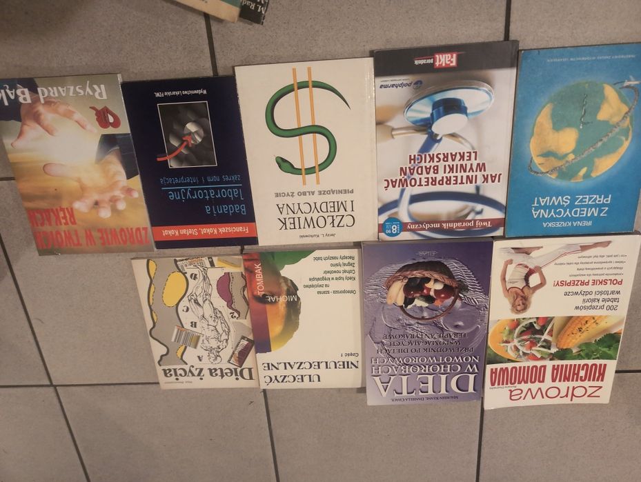 Dziewięć książek medycyna dieta zdrowia
