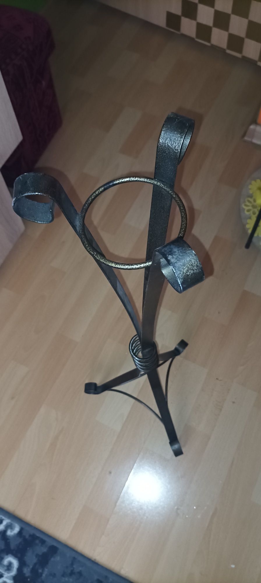 Stojak kwietnik pod kwiaty dwustronny PRL