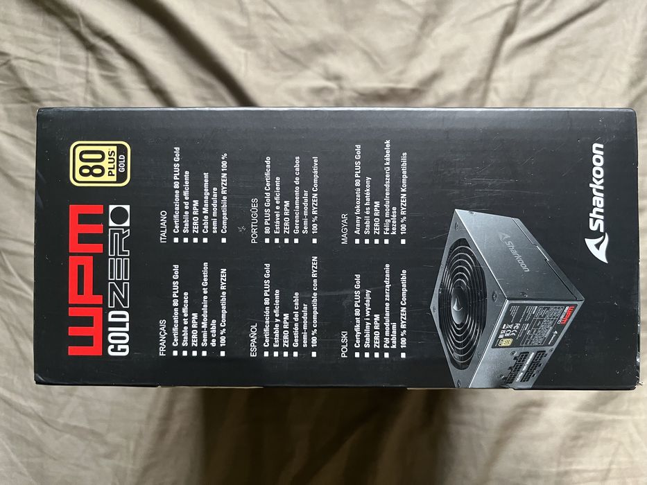 Zasilacz sharkoon wpm gold zero 750w