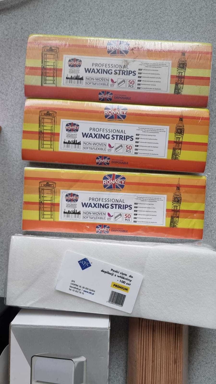 Podgrzewacz wosk do depilacji w rolce wosk naturalny paski zestaw