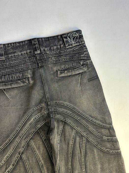 NFS NO FAITH STUDIOS baggy faded jeans archive opium джинсы черные S M