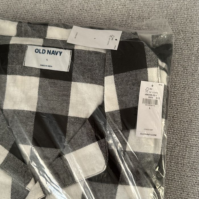 Чоловіча фланелева піжама Old Navy, комплект піжами олд наві з бавовни