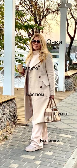 Шикарное кашемировое пальто с аксессуарами