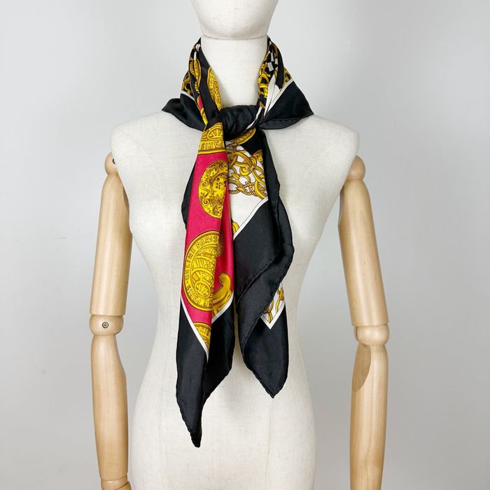 Вінтажний шовковий шарф , хустка, платок з натурального шовку CELINE