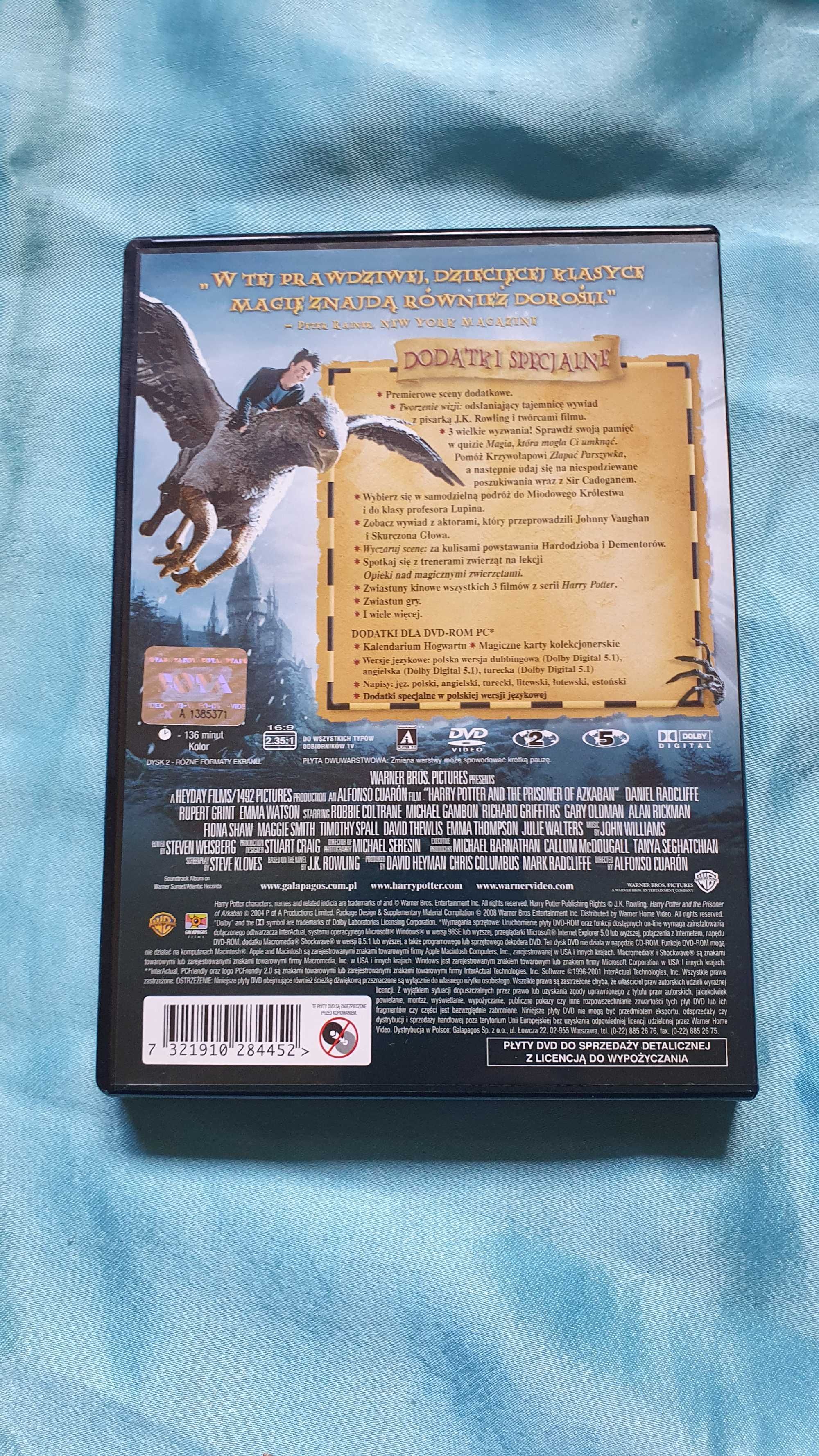 HARRY POTTER  i  Więzień Azkabanu  DVD