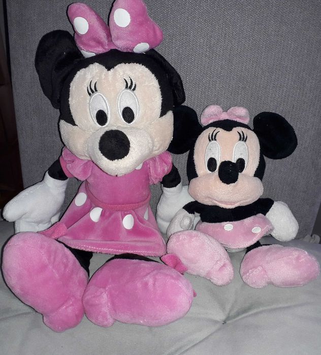 Maskotki Myszka Minnie 2szt. Disney 35cm, 23cm.