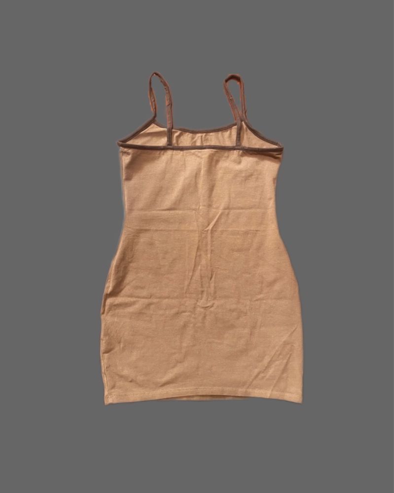 nowa brązowa obcisła sukienka mini - H&M