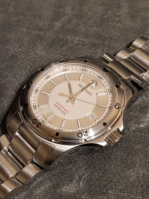 MOVADO series 800 Piękny Diver w stali stan bdb pełen komplet WR200