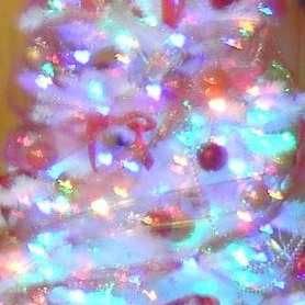 arvore de natal branca e verde