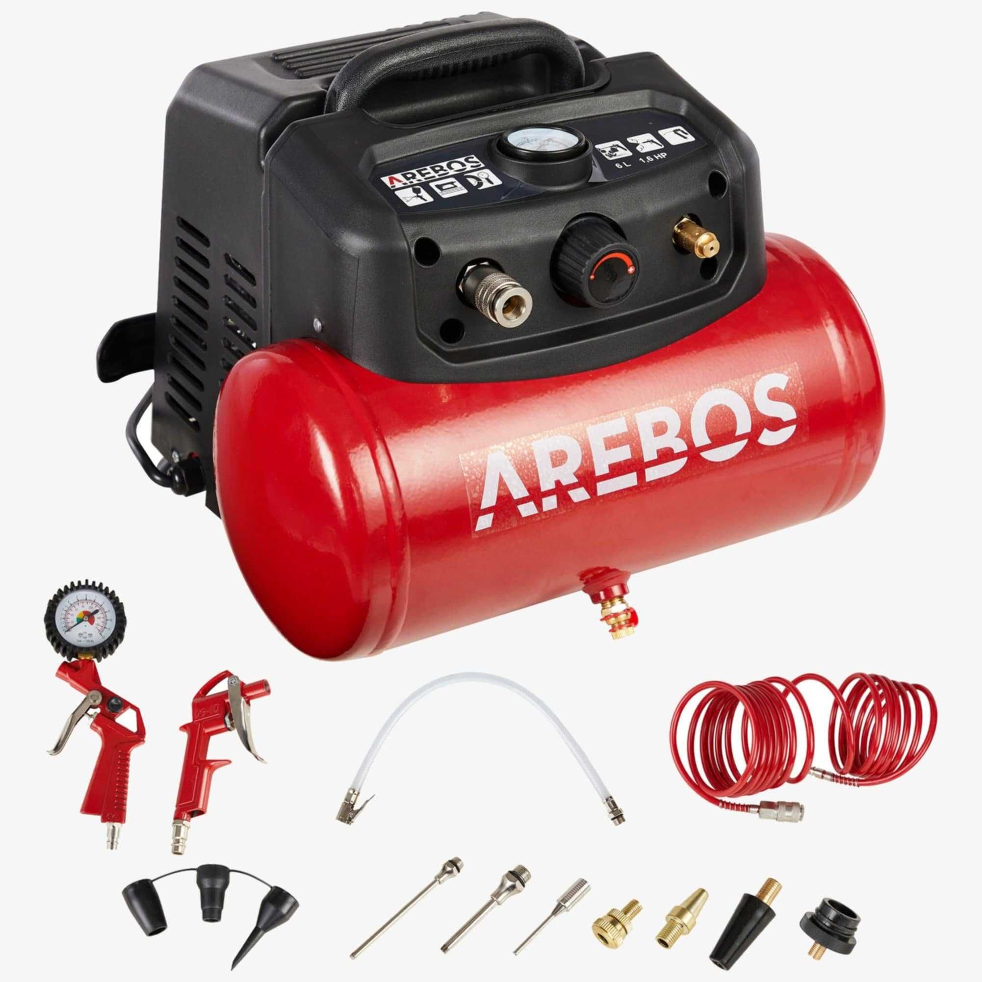 Kompresor powietrza 6l 1200w Arebos