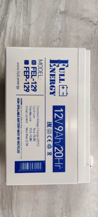 Батарея акумулятор GEL Full Energy FEL-129 12 В / 9Ah