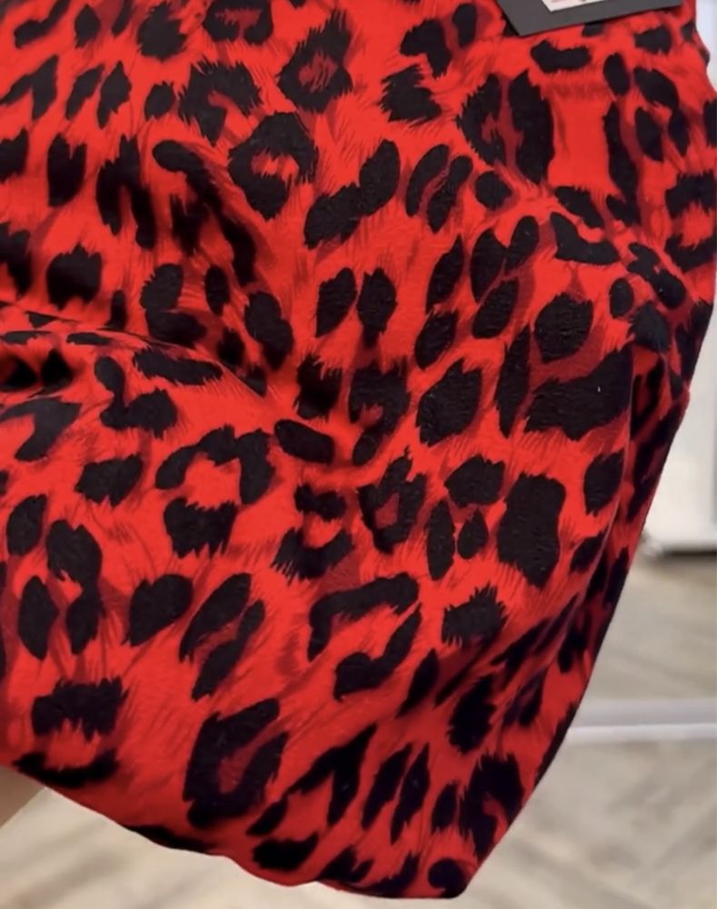 Сукня плаття леопард з натуральної тканини