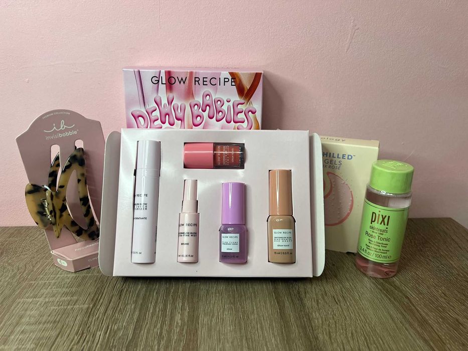 Zestaw Glow Recipe Invisibobble Pixie patchology Sephora nowe mini