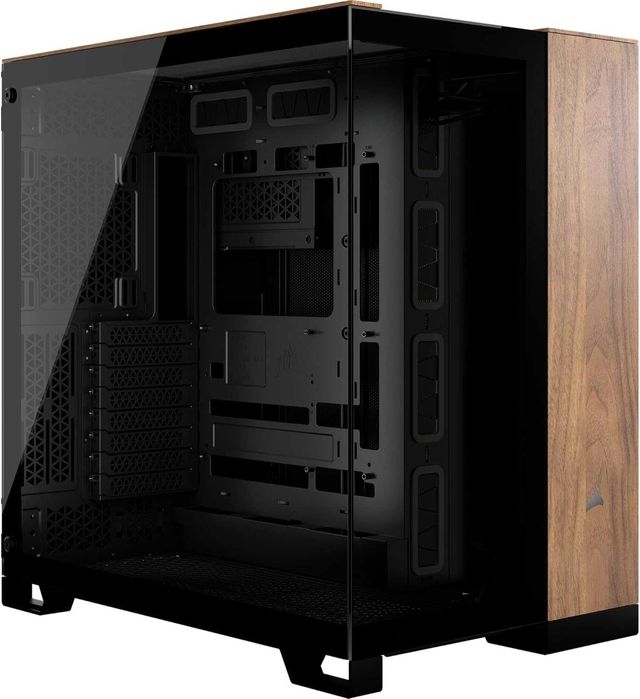 Корпус Corsair 6500X Mid-Tower Black/Walnut Wood