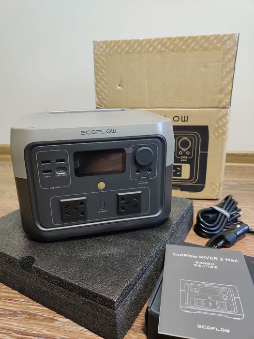 EcoFlow River 2 Max, 512 Wh, 1000W, зарядна станція