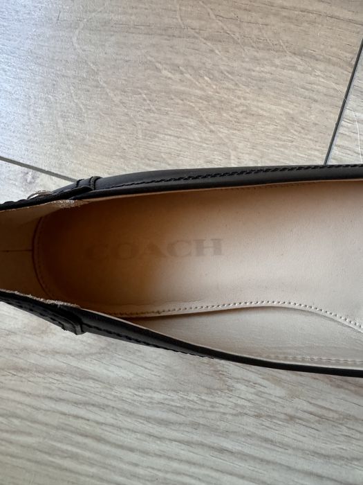 Чорні шкіряні балетки coach оригінал