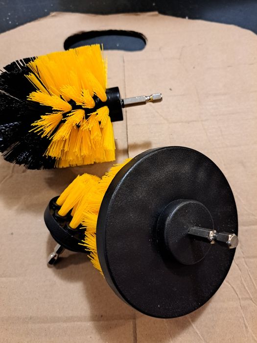 Szczotki na wkretarke Nowe komplet 3 sztuk