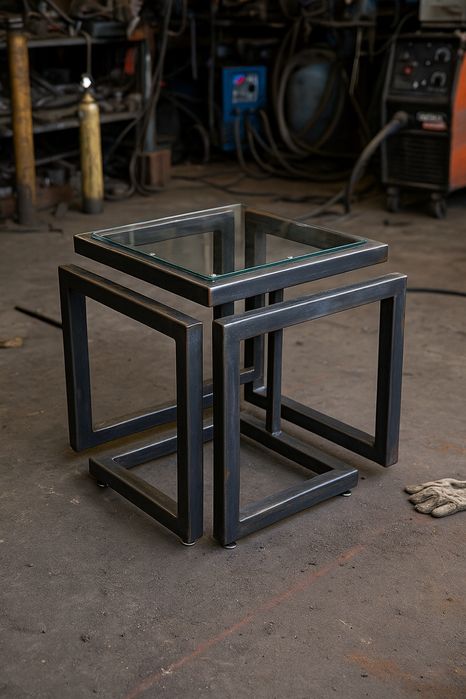 Stolik kawowy industrialny