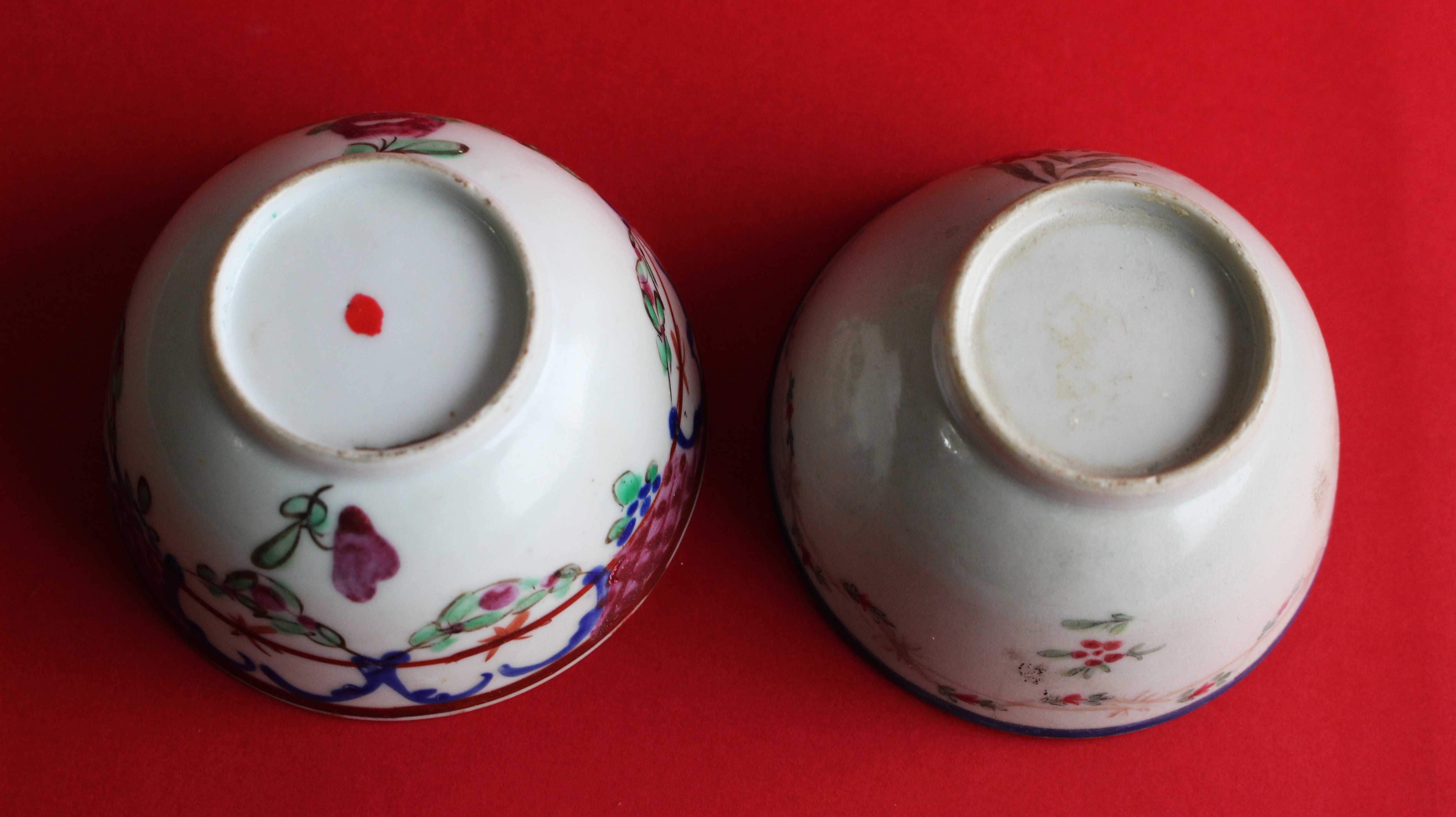 Duas taças porcelana da China COMPANHIA DAS ÍNDIAS (Restauros)