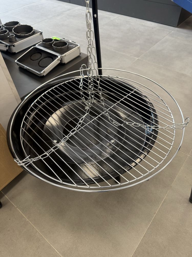 Trójnog PALENISKO ogrodowe 2w1 na OGNISKO grill RUSZT Trójnóg